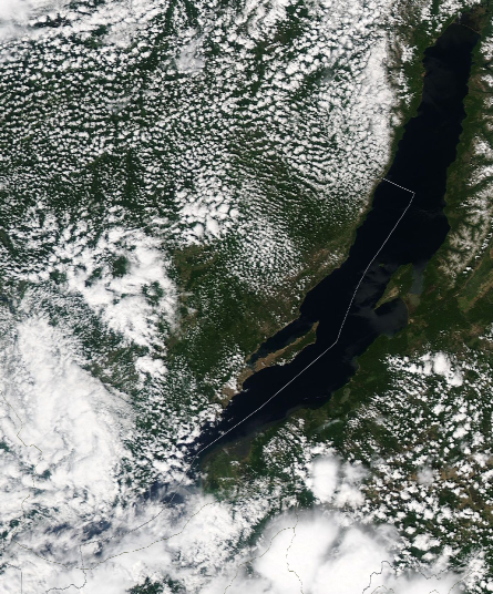 Спутниковый снимок Байкала 2022-06-22