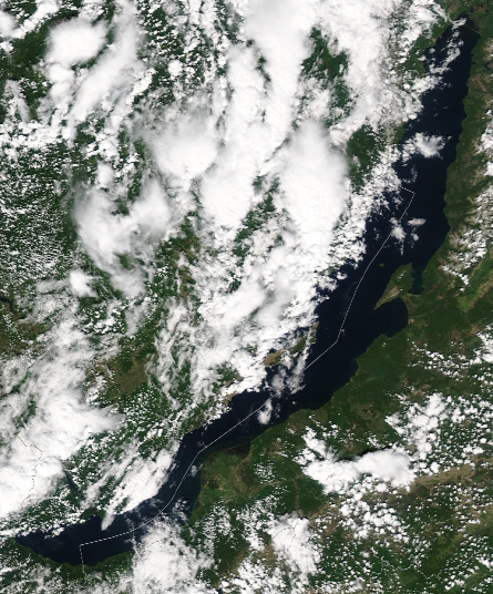 Спутниковый снимок Байкала 2022-06-25
