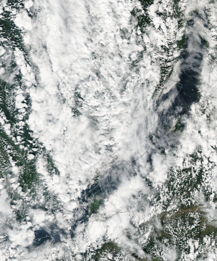 Спутниковый снимок Байкала 2022-07-24