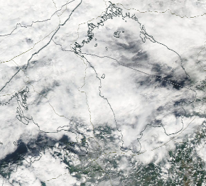 Спутниковый снимок Ладога, Финский залив 2022-07-24