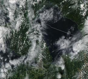 Спутниковый снимок Ладога, Финский залив 2022-07-26