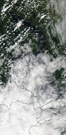 Спутниковый снимок Онежского озера 2022-07-28