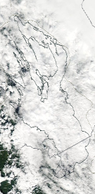Спутниковый снимок Онежского озера 2022-07-29