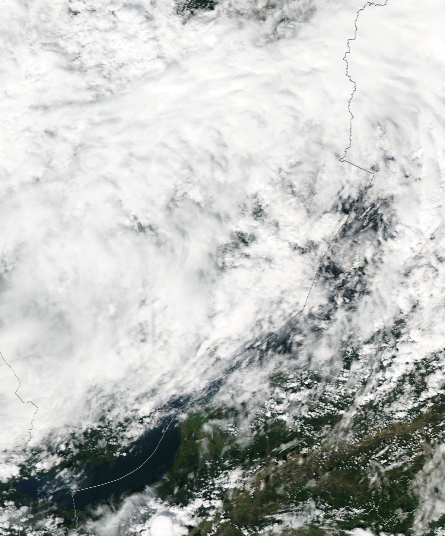 Спутниковый снимок Байкала 2022-07-31