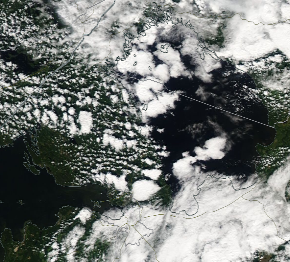 Спутниковый снимок Ладога, Финский залив 2022-07-31