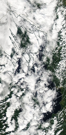 Спутниковый снимок Онежского озера 2022-07-31