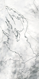 Спутниковый снимок Онежского озера 2022-08-02
