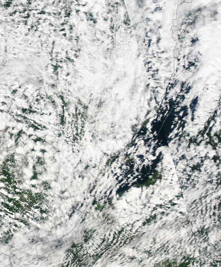 Спутниковый снимок Байкала 2022-08-06