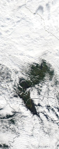 Спутниковый снимок  Рыбинского водохранилища и Белого озера 2022-09-19