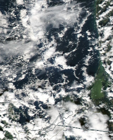 Спутниковый снимок  Куршский и Калининградский залив 2022-09-20