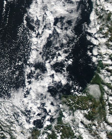 Спутниковый снимок  Куршский и Калининградский залив 2022-09-21