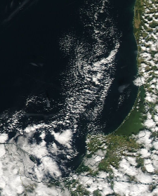 Спутниковый снимок  Куршский и Калининградский залив 2022-09-22