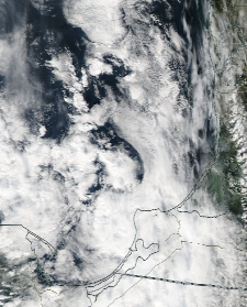Спутниковый снимок  Куршский и Калининградский залив 2022-09-23