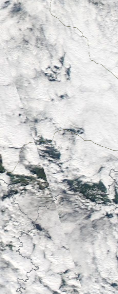 Спутниковый снимок  Рыбинского водохранилища и Белого озера 2022-09-25