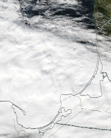 Спутниковый снимок  Куршский и Калининградский залив 2022-09-28