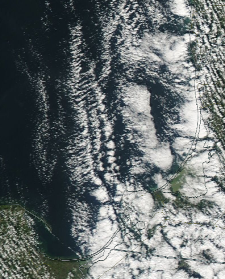 Спутниковый снимок  Куршский и Калининградский залив 2022-10-04