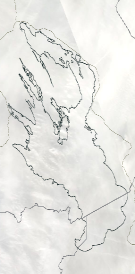 Спутниковый снимок Онежского озера 2023-01-16