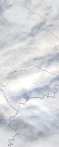 Спутниковый снимок  Рыбинского водохранилища и Белого озера 2023-01-17