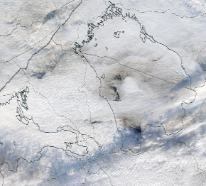 Спутниковый снимок Ладога, Финский залив 2023-01-17