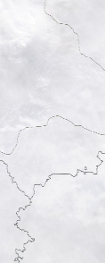 Спутниковый снимок  Рыбинского водохранилища и Белого озера 2023-01-20
