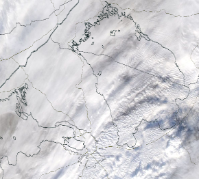 Спутниковый снимок Ладога, Финский залив 2023-01-20