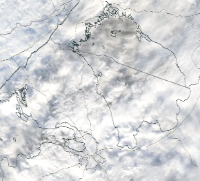 Спутниковый снимок Ладога, Финский залив 2023-01-24