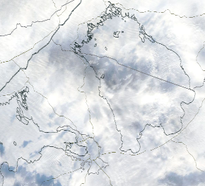 Спутниковый снимок Ладога, Финский залив 2023-01-25