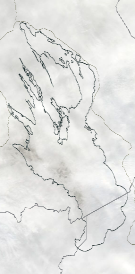 Спутниковый снимок Онежского озера 2023-01-25