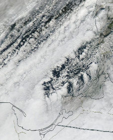 Спутниковый снимок  Куршский и Калининградский залив 2023-01-28