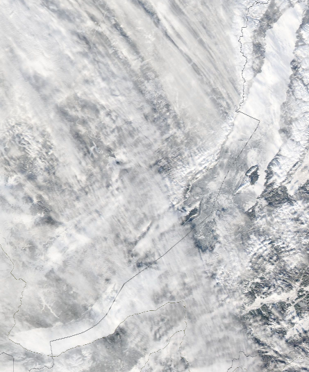 Спутниковый снимок Байкала 2023-01-29