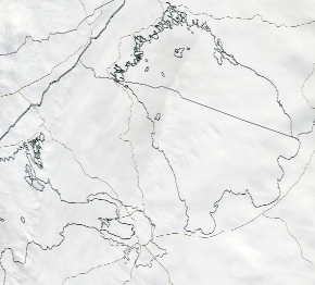 Спутниковый снимок Ладога, Финский залив 2023-01-30