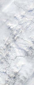 Спутниковый снимок  Рыбинского водохранилища и Белого озера 2023-01-31