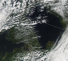 Спутниковый снимок Ладога, Финский залив 2023-05-18
