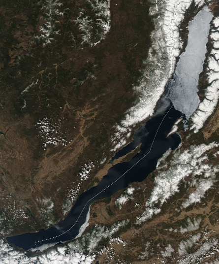 Спутниковый снимок Байкала 2023-05-21