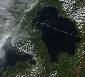 Спутниковый снимок Ладога, Финский залив 2023-05-21