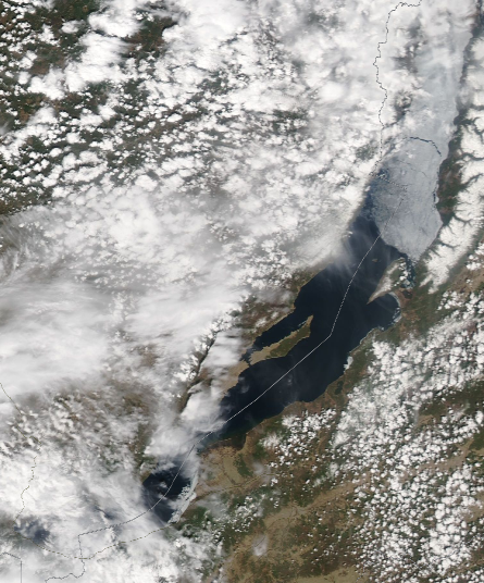 Спутниковый снимок Байкала 2023-05-22