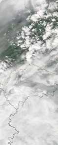 Спутниковый снимок  Рыбинского водохранилища и Белого озера 2023-05-23