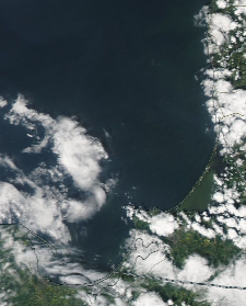 Спутниковый снимок  Куршский и Калининградский залив 2023-05-24