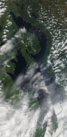 Спутниковый снимок Онежского озера 2023-05-24