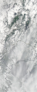 Спутниковый снимок  Рыбинского водохранилища и Белого озера 2023-05-25