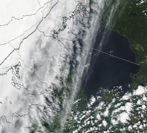 Спутниковый снимок Ладога, Финский залив 2023-05-25