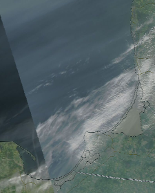 Спутниковый снимок  Куршский и Калининградский залив 2023-05-26