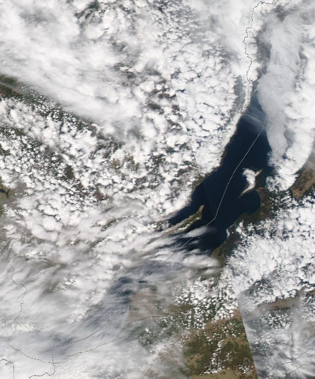 Спутниковый снимок Байкала 2023-05-27