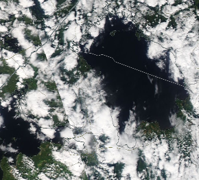 Спутниковый снимок Ладога, Финский залив 2023-05-27