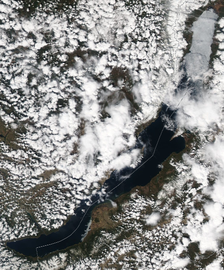 Спутниковый снимок Байкала 2023-05-28