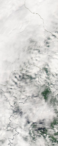 Спутниковый снимок  Рыбинского водохранилища и Белого озера 2023-06-02