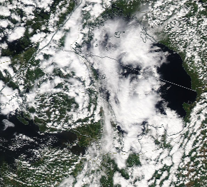 Спутниковый снимок Ладога, Финский залив 2023-06-02