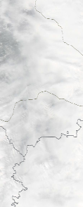 Спутниковый снимок  Рыбинского водохранилища и Белого озера 2023-06-03