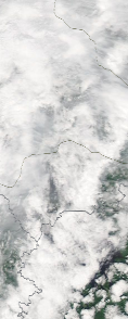 Спутниковый снимок  Рыбинского водохранилища и Белого озера 2023-06-04