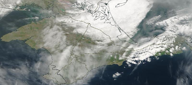 Фото с погодного спутника NASA: АР Крым, 15.04.2024г.